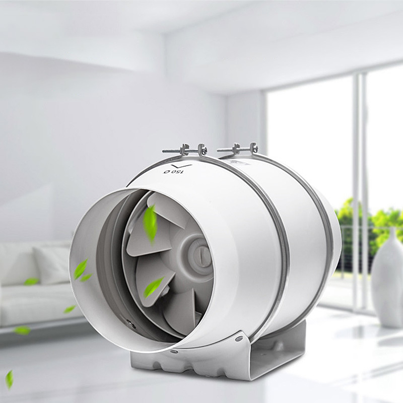 Home Bathroom Vent Fans - พัดลมดูดอากาศแบบอินไลน์ 6 นิ้ว ปี 2026 พัดลมระบายอากาศแบบผสมผสานสำหรับระบายอากาศในบ้านและห้องน้ำ