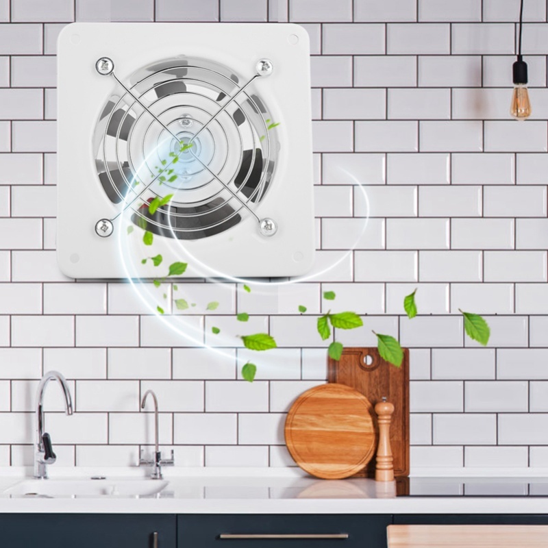 Home Bathroom Vent Fans - พัดลมดูดอากาศติดผนังเสียงเบา 25W 220V สำหรับบ้าน ห้องน้ำ ห้องครัว