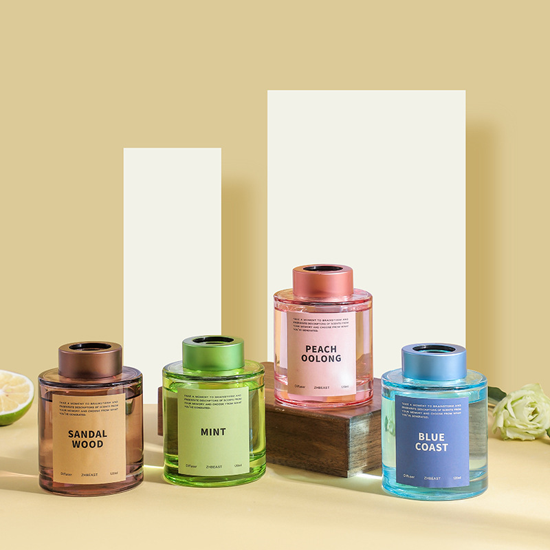 Home Bathroom Essentials - ชุดน้ำหอมกระจายกลิ่นแบบก้านไม้หอม 120 มล. น้ำมันหอมระเหยธรรมชาติ กลิ่นหอมยาวนาน กำจัดกลิ่นไม่พึงประสงค์