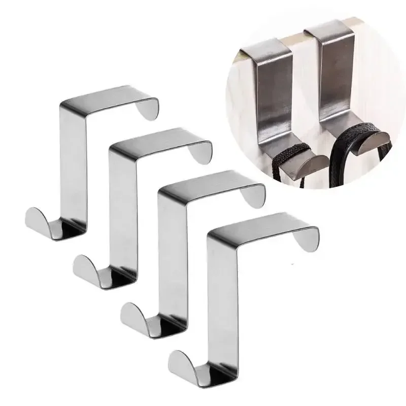 Home Bathroom Essentials - Z-Shaped ห้องน้ําโดยตะขอสแตนเลสโดยด้านหลังแขวนพวงกุญแจ Coat Hook Home KITCHEN