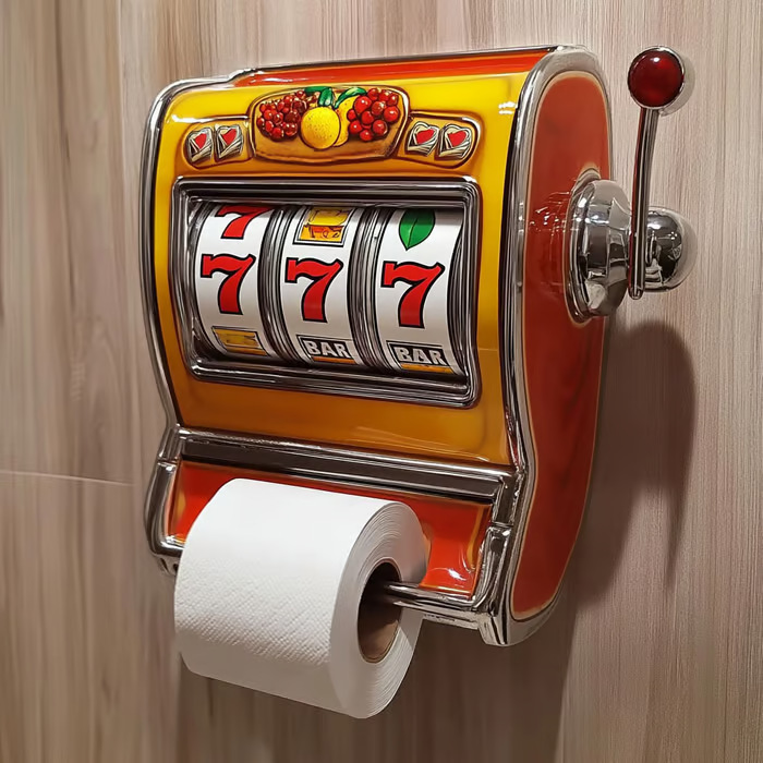 Toilet Paper Holder - ที่ใส่กระดาษชำระแบบตู้หยอดเหรียญ รุ่น A27R