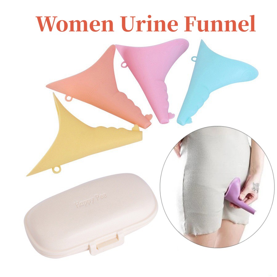 Home Bathroom With Urinal - กรวยปัสสาวะแบบพกพาสำหรับผู้หญิงอุปกรณ์กรวยยืนฉี่สำหรับผู้หญิงทำจากซิลิโคนสำหรับตั้งแคมป์กลางแจ้ง