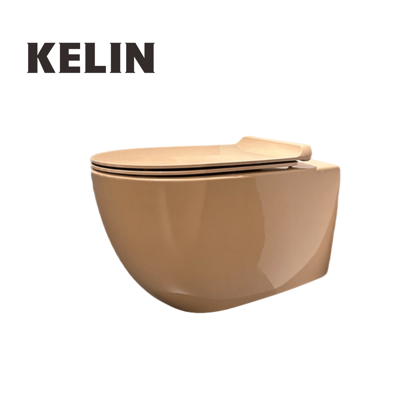Home And Bathroom - โถสุขภัณฑ์แบบแขวนผนังทรงไข่ รุ่น KELIN สไตล์โมเดิร์นใหม่ ระบบชำระล้างแบบ Washdown