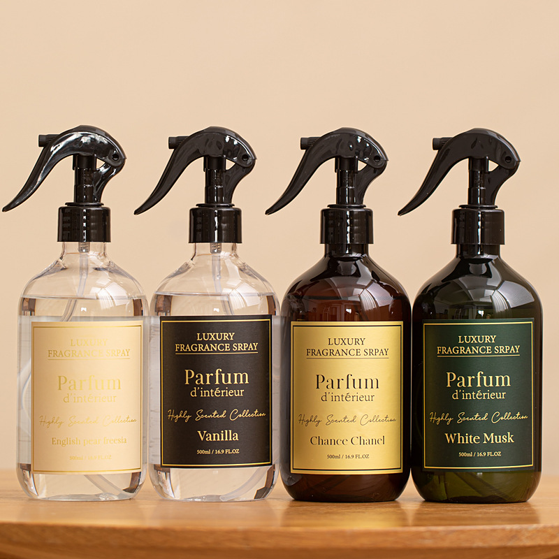 Home Bathroom Essentials - สเปรย์ดับกลิ่นห้อง, สเปรย์ปรับอากาศด้วยน้ำมันหอมระเหยธรรมชาติสำหรับห้องน้ำและห้องครัวในบ้าน, 500ML/16.9FL OZ