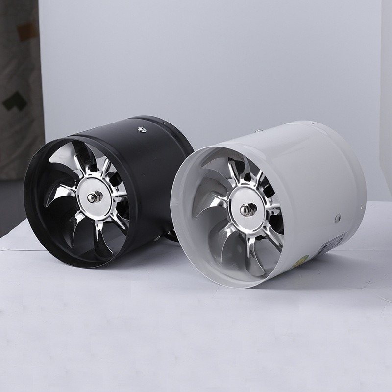Home Bathroom Vent Fans - พัดลมระบายอากาศกันน้ำขนาด 4 นิ้ว พัดลมดูดอากาศแบบเงียบ ท่อโลหะ สำหรับห้องครัว