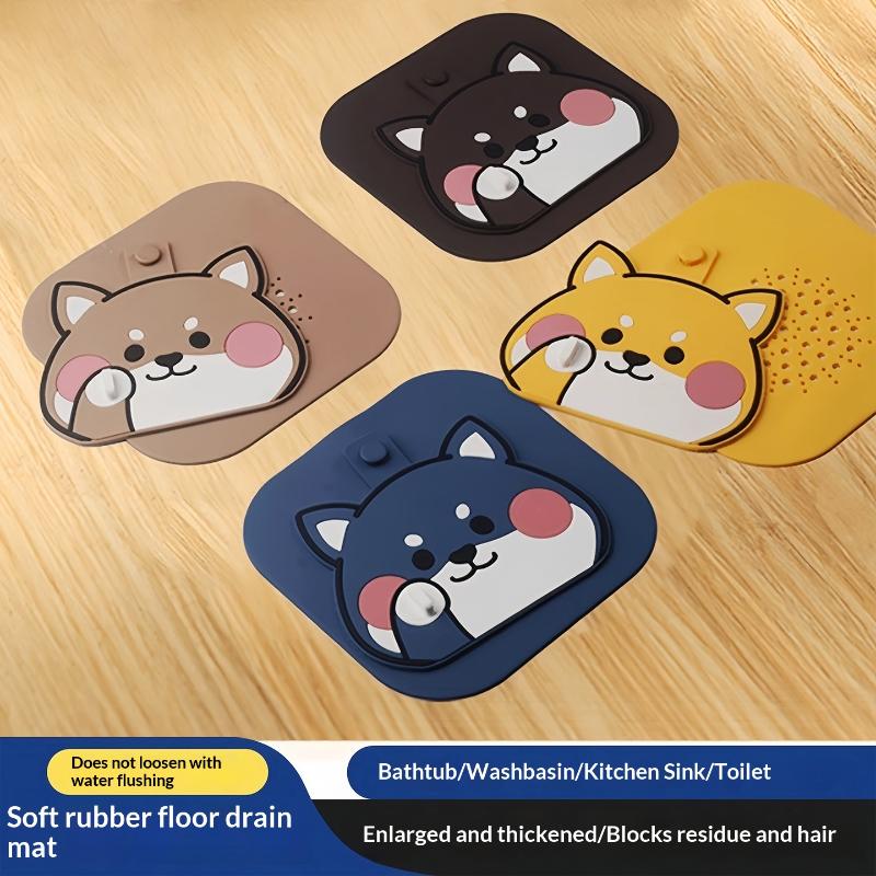 Home Bathroom Rugs - แผ่นดักกลิ่นสำหรับท่อระบายน้ำในห้องน้ำและห้องอาบน้ำ, แผ่นซิลิโคนสำหรับท่อระบายน้ำ, ตัวกรองอ่างล้างจานในครัว, ฝาครอบท่อระบายน้ำป้องกันการอุดตันและกลิ่นไม่พึงประสงค์