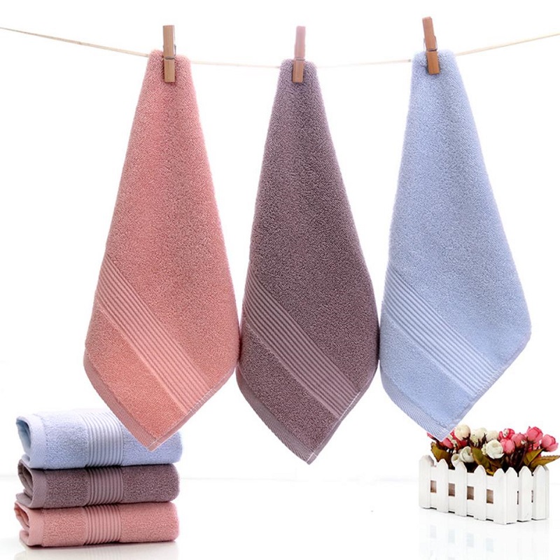 Zara Home Bathroom - 4 ชิ้นหนาผ้าฝ้ายธรรมดาผ้าขนหนู Washcloths สีทึบมือเช็ดผ้าขนหนูอุปกรณ์ห้องน้ํา