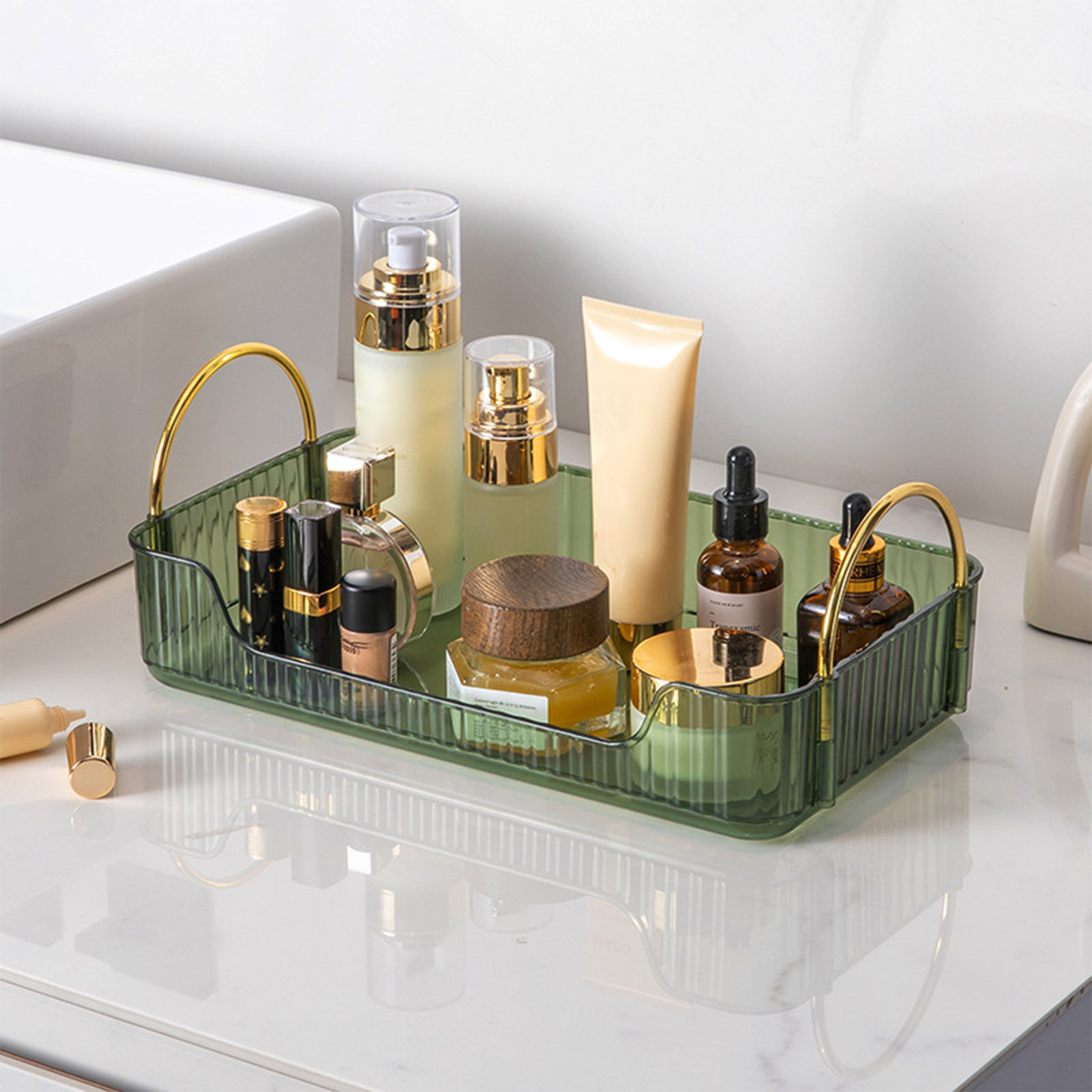 ชั้นวางของในห้องน้ำ อะคริลิคหร - Home Bathroom Essentials บทวิจารณ์และราคา