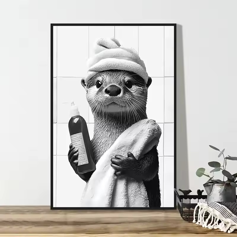 ห้องน้ำสัตว์กระดาษชำระภาพวาดผ้ - Home Bathroom Pictures บทวิจารณ์และราคา