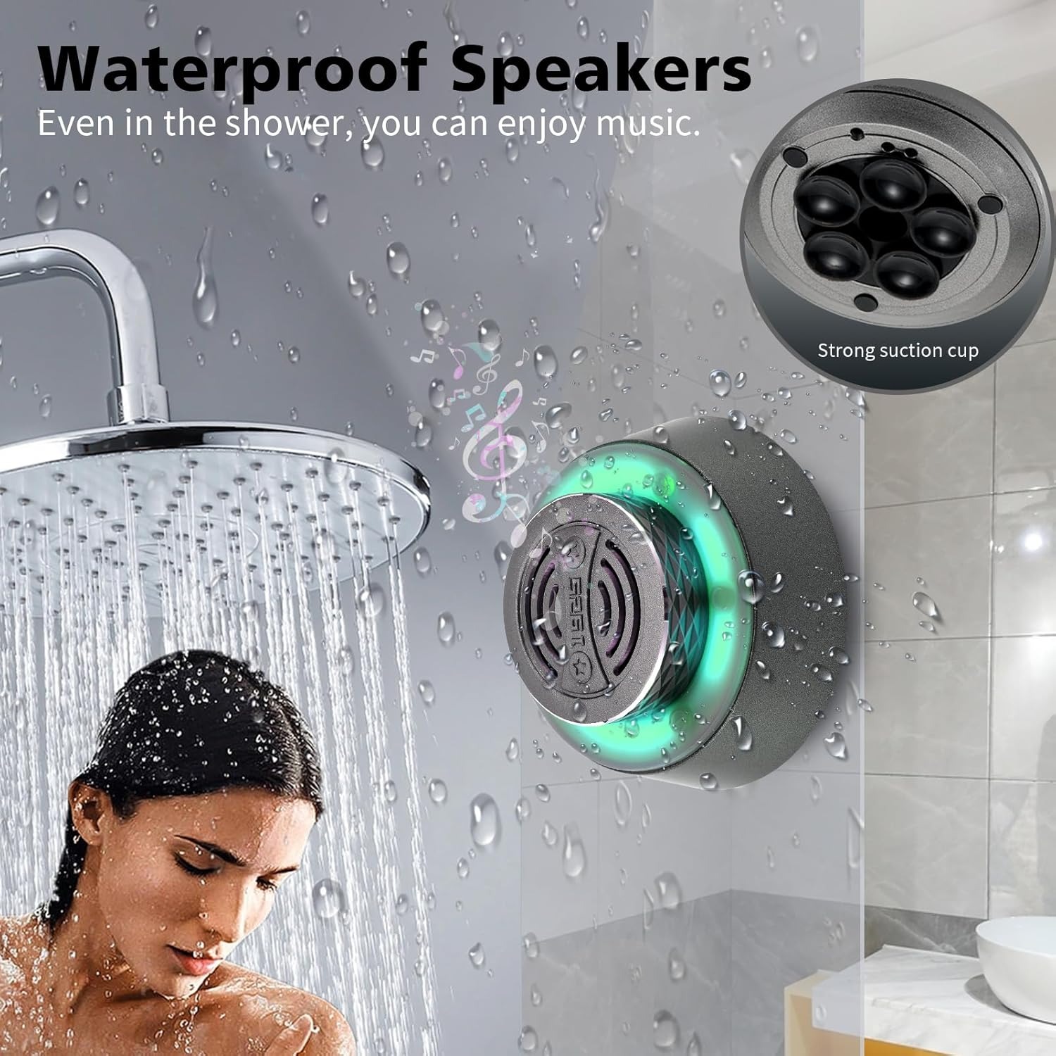 ลำโพงมินิบลูทูธฝักบัวซับวูฟเฟอ - Home Bathroom Called บทวิจารณ์และราคา
