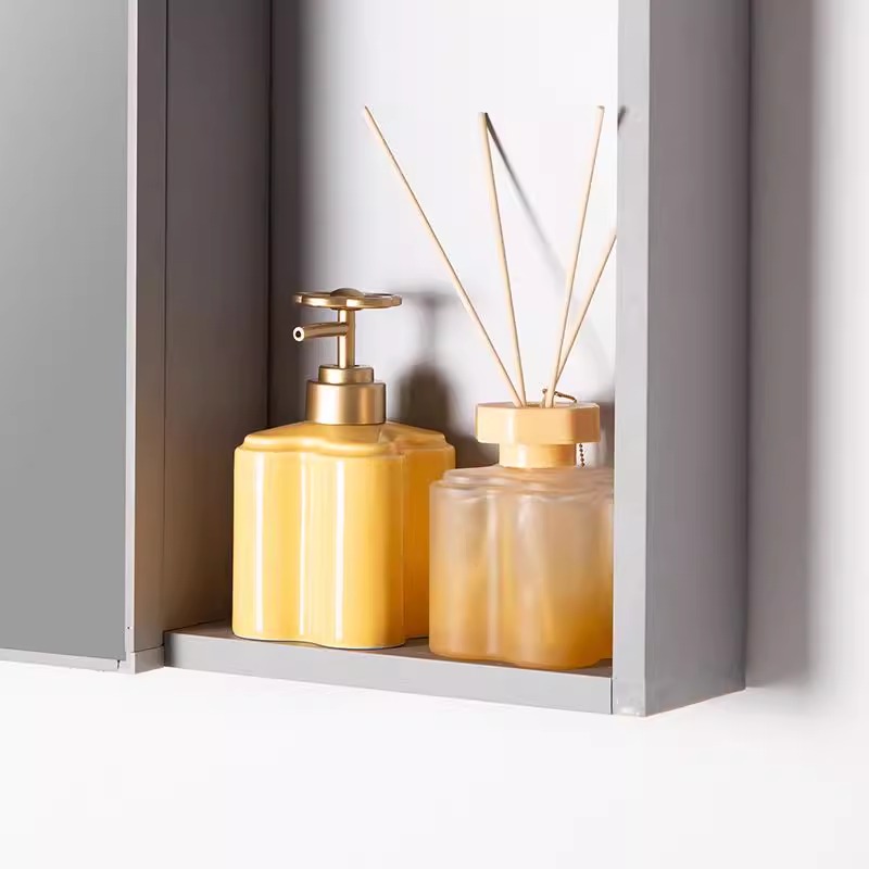 โมเดิร์นสีส้มดอกไม้เซรามิคขวดโ - Zara Home Bathroom บทวิจารณ์และราคา