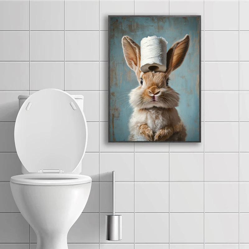 โปสเตอร์ภาพพิมพ์บนผ้าใบลายการ์ - Home Bathroom Pictures บทวิจารณ์และราคา