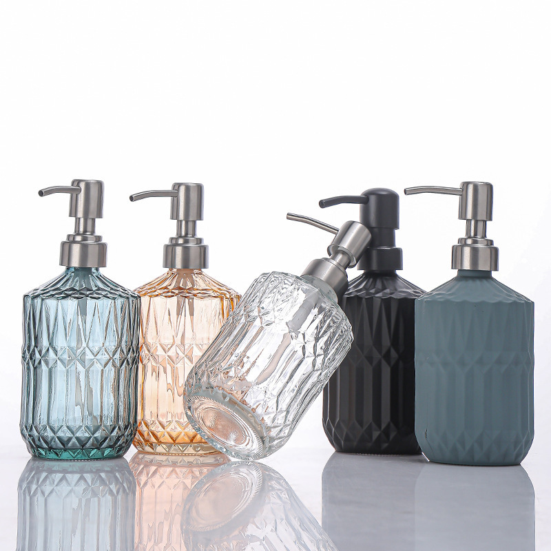 เครื่องจ่ายสบู่เหลวแบบแมนนวลขน - Home Bathroom Soap Dispenser บทวิจารณ์และราคา