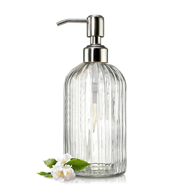เครื่องจ่ายสบู่ห้องน้ํากระจกใส - Home Bathroom Soap Dispenser บทวิจารณ์และราคา