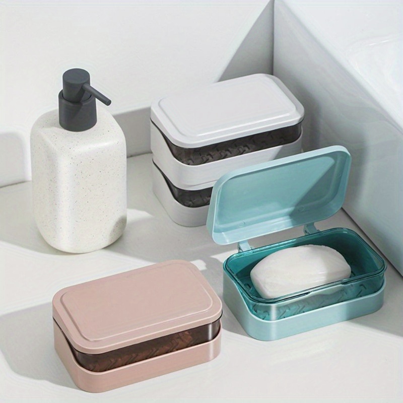 ที่วางสบู่ในห้องน้ำพร้อมฝาปิด  - Home Bathroom Essentials บทวิจารณ์และราคา