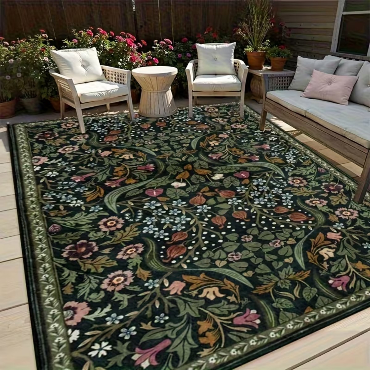 พรมห้องนั่งเล่นกำมะหยี่คริสตัล - Home Bathroom Rugs บทวิจารณ์และราคา