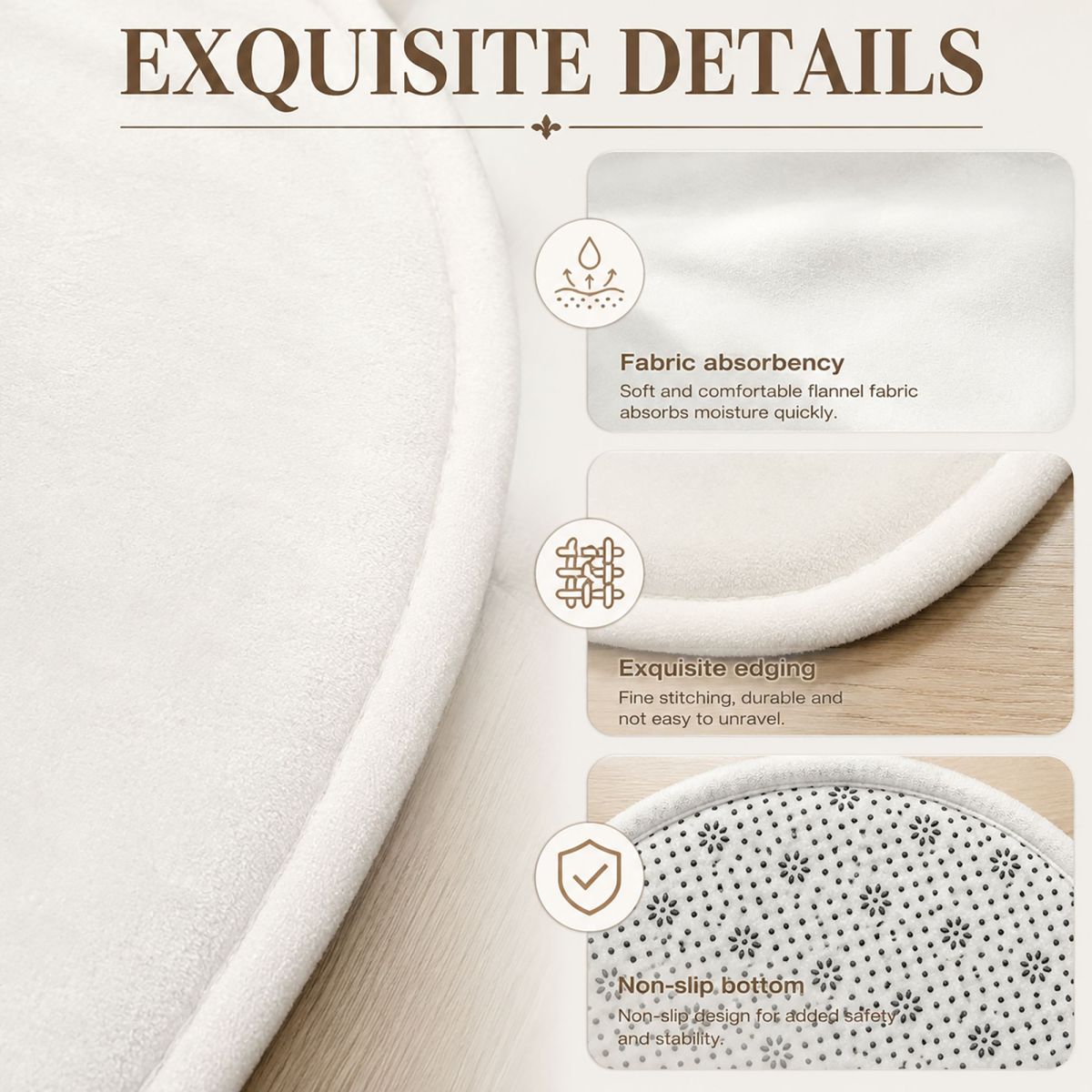 พรมเช็ดเท้าครึ่งวงกลมผ้าสักหลา - Home Bathroom Called บทวิจารณ์และราคา