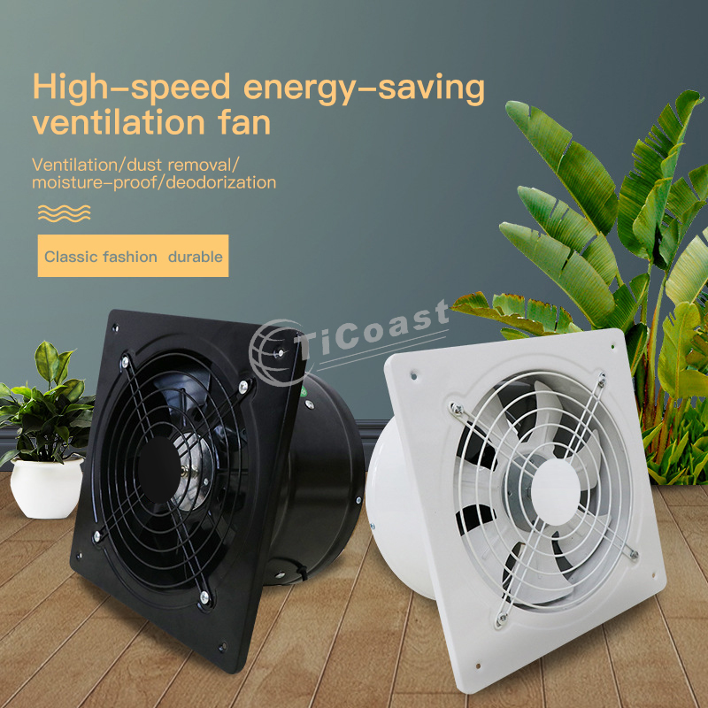 8 นิ้ว 80W ไอเสียพัดลมความเร็ว - Home Bathroom Vent Fans บทวิจารณ์และราคา