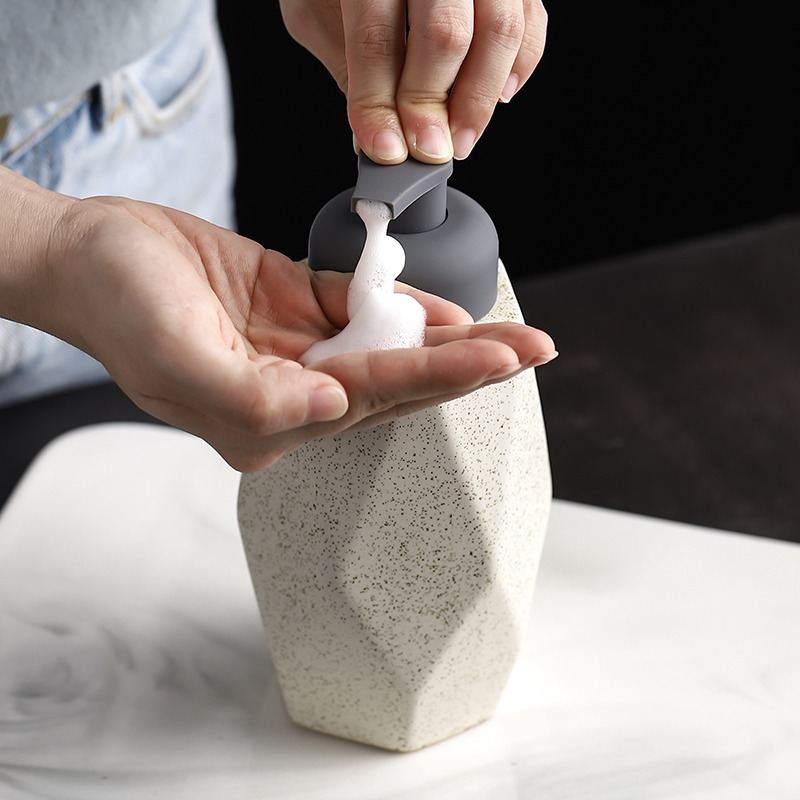 ห้องน้ําเซรามิค Mousse Dispens - Home Bathroom Soap Dispenser บทวิจารณ์และราคา