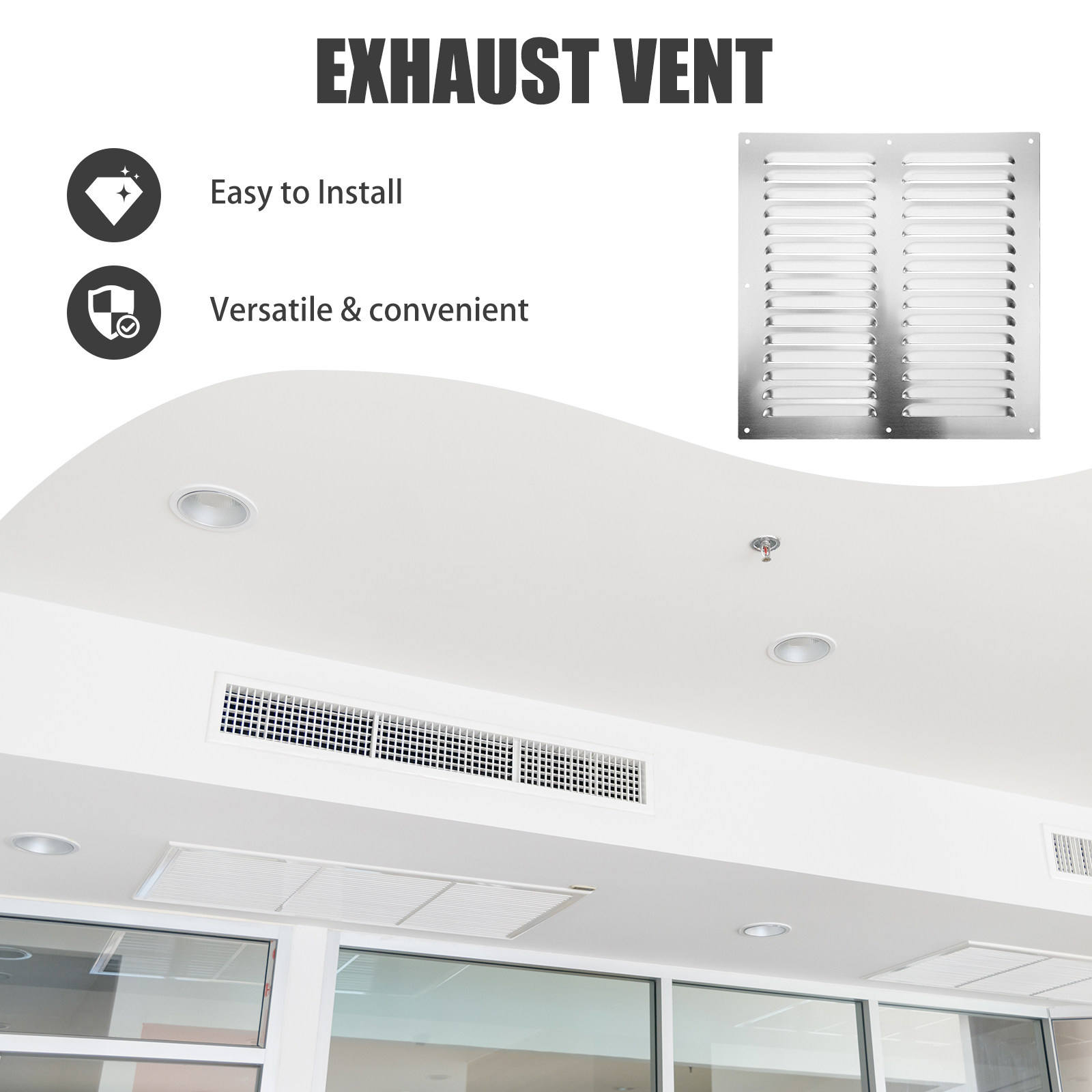 ฝาครอบช่องระบายอากาศสแตนเลสแบบ - Home Bathroom Vent Fans บทวิจารณ์และราคา