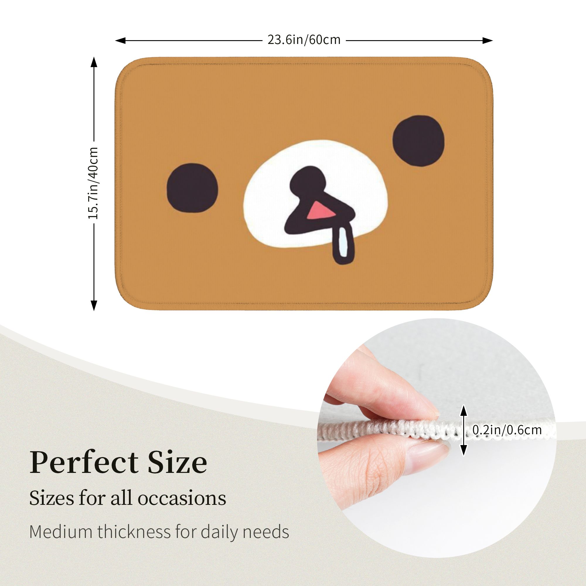 R-Rilakkumaes พรมปูพื้นลายการ์ - Home Bathroom Rugs บทวิจารณ์และราคา