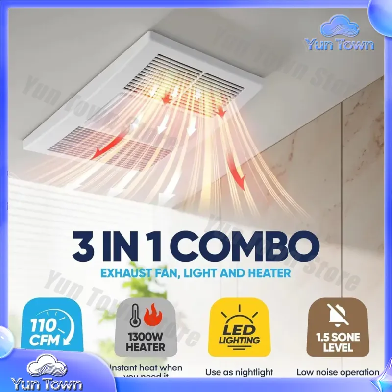พัดลมดูดอากาศในห้องน้ำพร้อมฮีต - Home Bathroom Vent Fans บทวิจารณ์และราคา