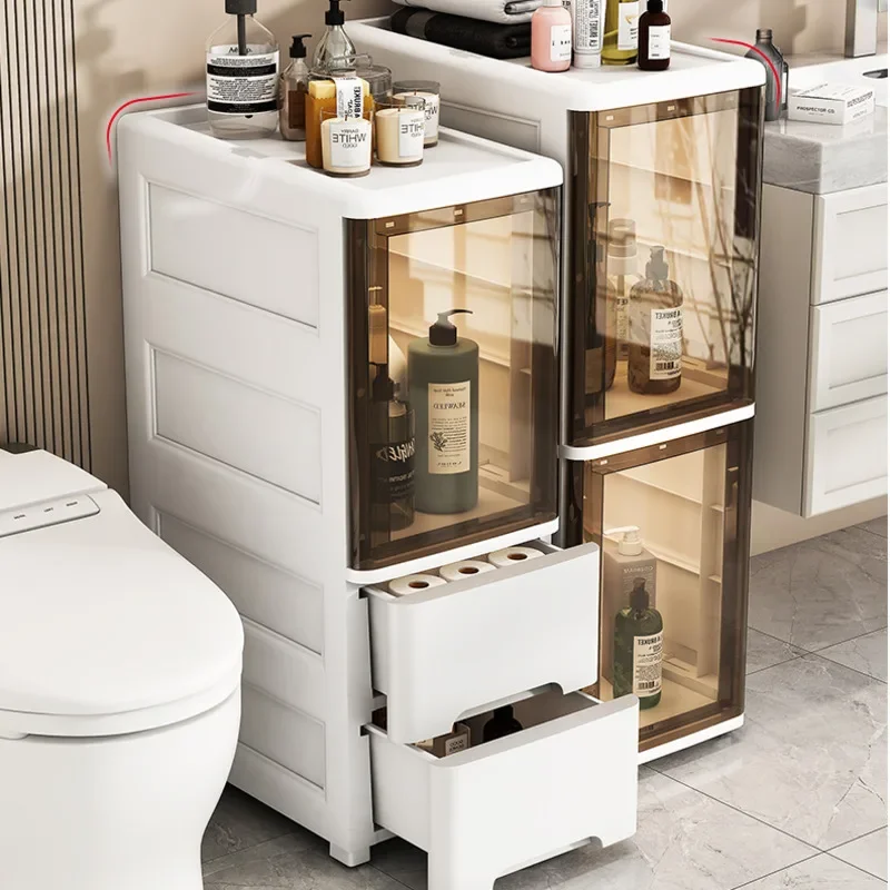 ตู้เก็บของพลาสติกแบบบางสำหรับห - Japan Bathroom.Home บทวิจารณ์และราคา