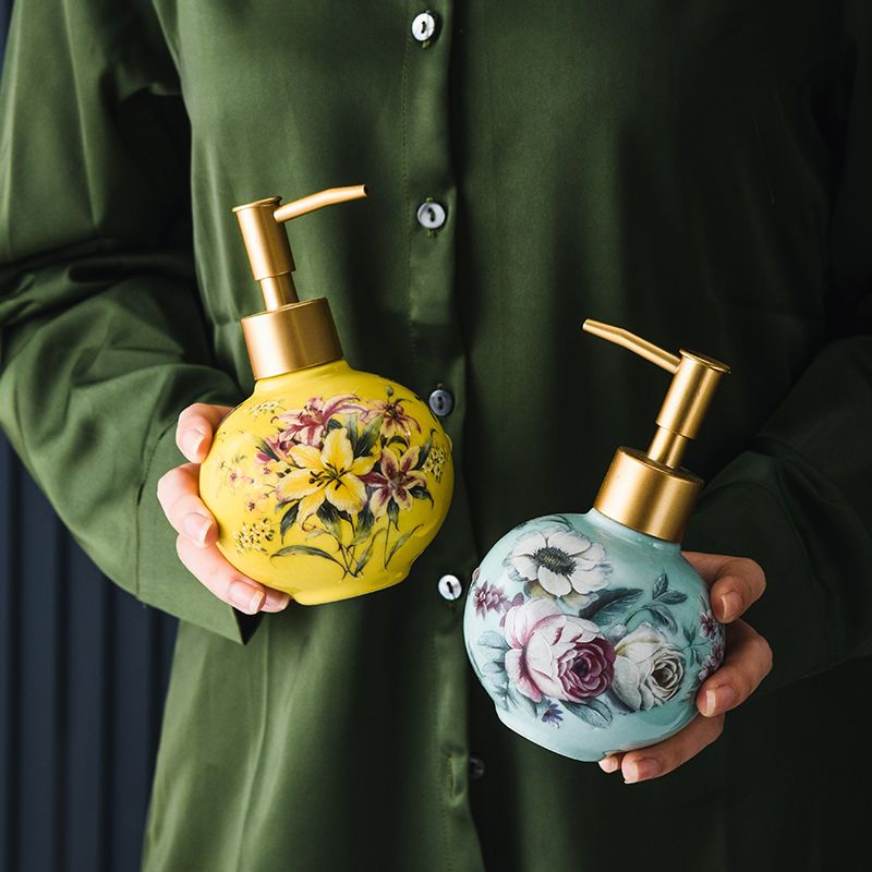 300ml เซรามิค Sub-ขวดสีดอกไม้แ - Zara Home Bathroom บทวิจารณ์และราคา