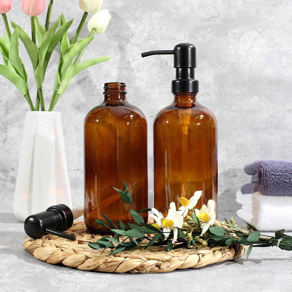 ขวดสบู่แก้วสีเหลืองอำพัน 2 ชิ้ - Zara Home Bathroom Accessories บทวิจารณ์และราคา