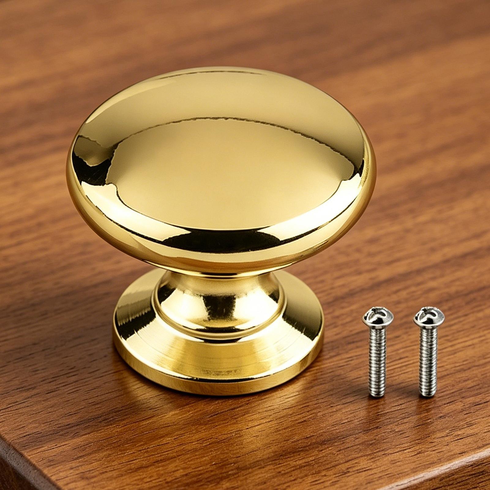 ลูกบิดตู้ทองเหลืองสไตล์วินเทจ  - Home Hardware Bathroom Cabinets บทวิจารณ์และราคา