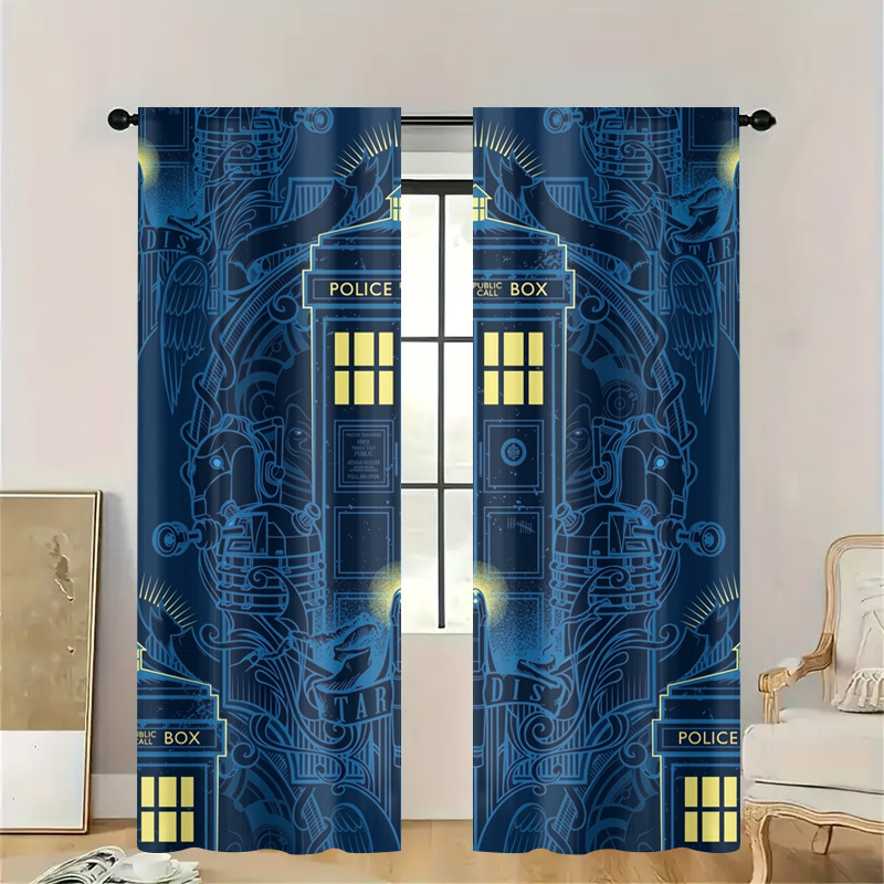 ผ้าม่านลายกราฟิกสีน้ำเงินสไตล์ - Home Bathroom Called บทวิจารณ์และราคา