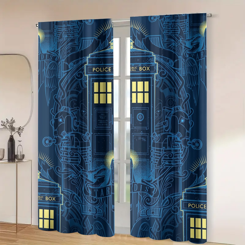 ผ้าม่านลายกราฟิกสีน้ำเงินสไตล์ - Home Bathroom Called บทวิจารณ์และราคา