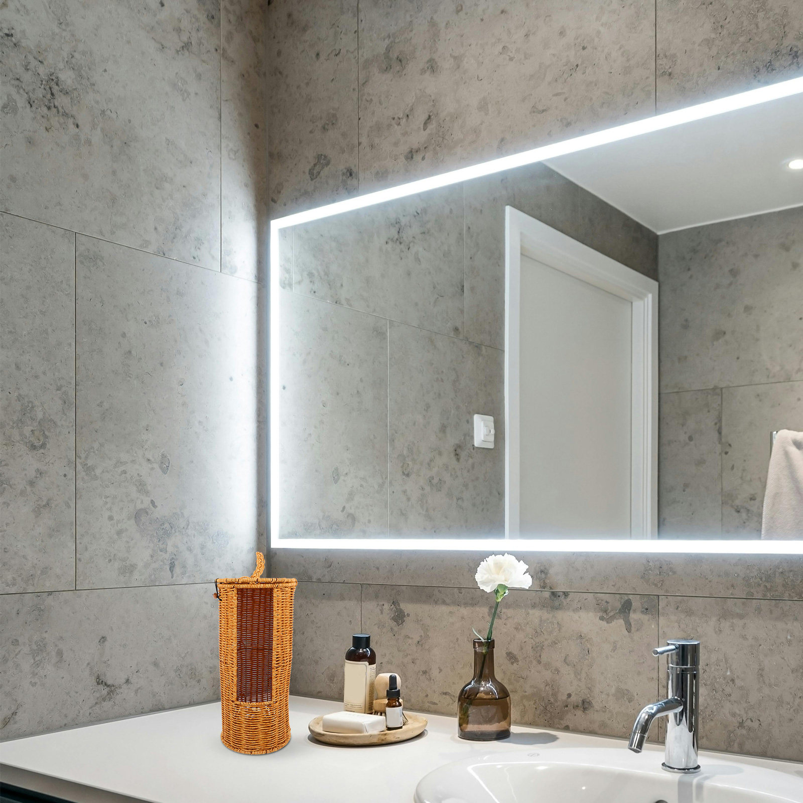 ตะกร้าเก็บกระดาษชำระทรงกลม กล่ - Toilet Paper Holder บทวิจารณ์และราคา