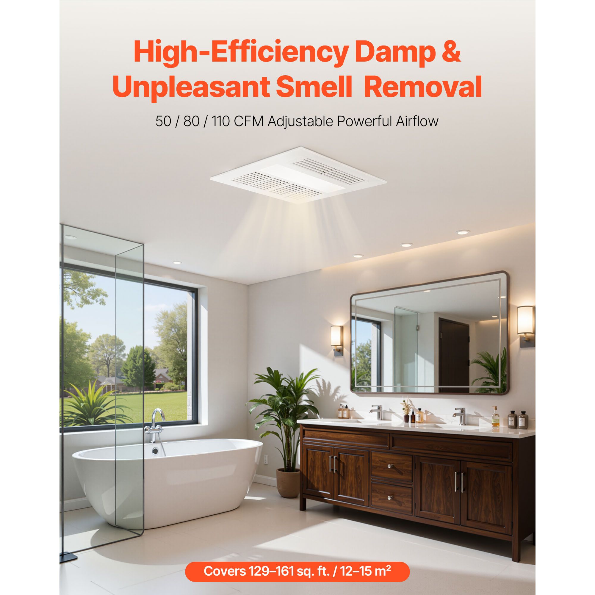 พัดลมดูดอากาศในห้องน้ำพร้อมไฟแ - Home Bathroom Vent Fans บทวิจารณ์และราคา