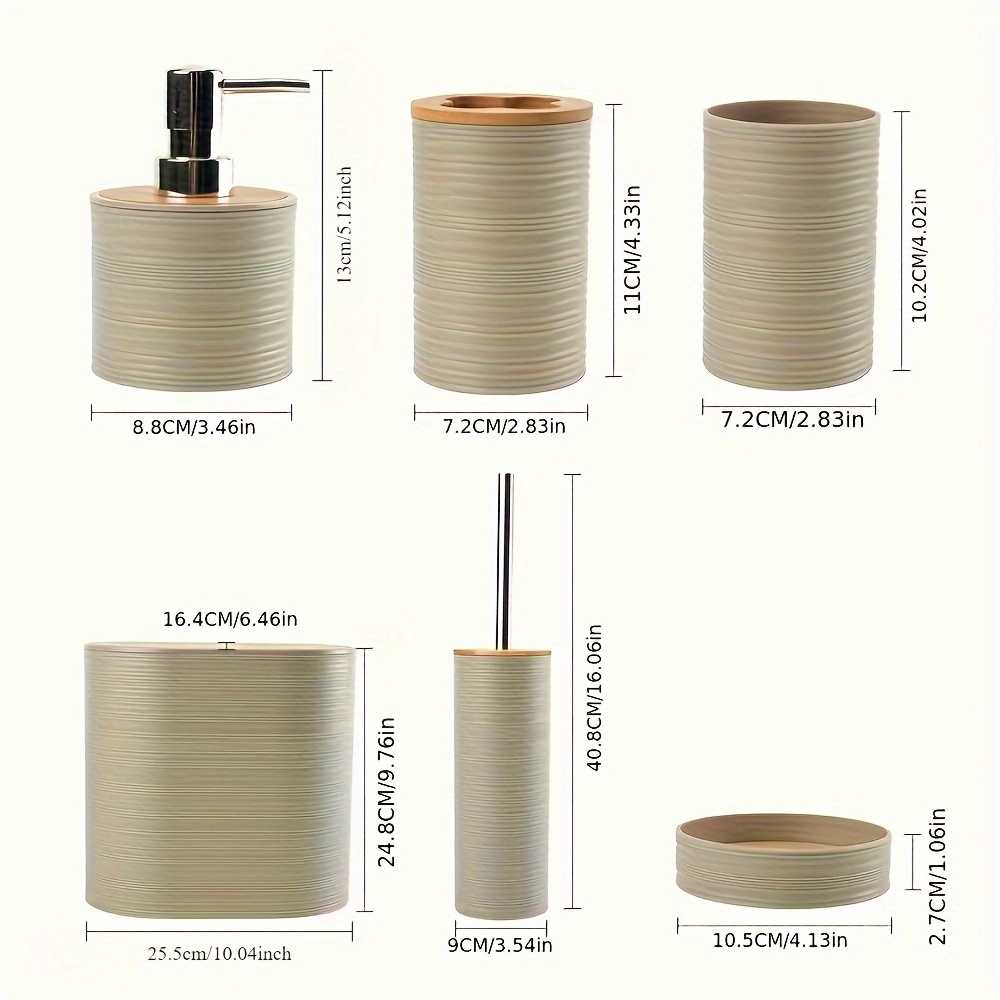6 ชิ้น/เซ็ตชุดอุปกรณ์ห้องน้ําข - Zara Home Bathroom บทวิจารณ์และราคา
