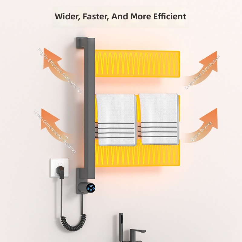 ราวแขวนผ้าเช็ดตัวไฟฟ้าแบบติดผน - Home And Bathroom บทวิจารณ์และราคา