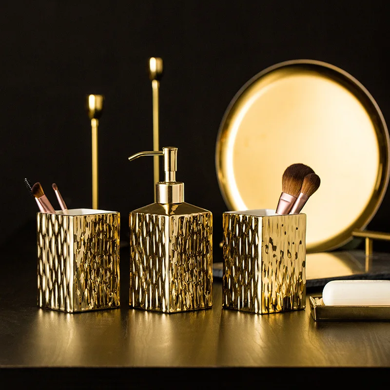 เซรามิคชุดอุปกรณ์ห้องน้ําทองเง - Zara Home Bathroom บทวิจารณ์และราคา